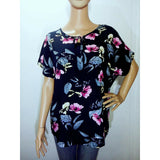 Produk Baru 2019 Blouse Printed Design Bunga Bersize Besar