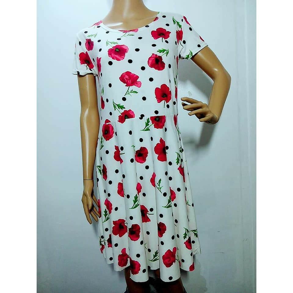 2019 Mini Dress Printed Musim Panas