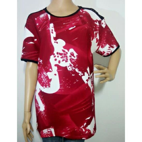 2019 Shirt Lenggan Pendek Wanita Dengan Lace Atas Bahu